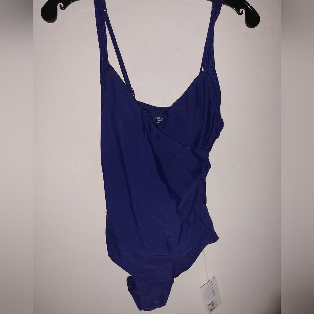Cabana Life brand blue one piece swimsuit new with tags size medium